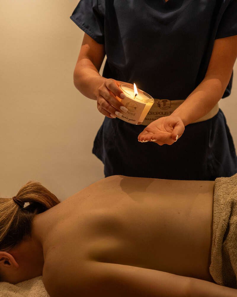 Elysian Flame Massage treatment at Acropolis Touch spa in Athens