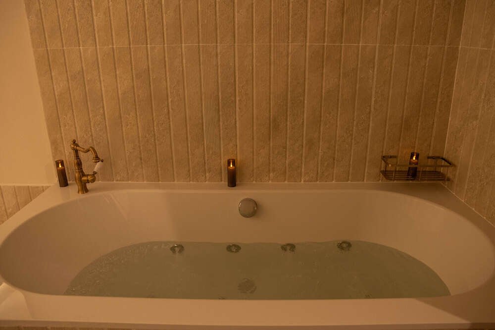 Private spa bath and treatment area at Acropolis Touch