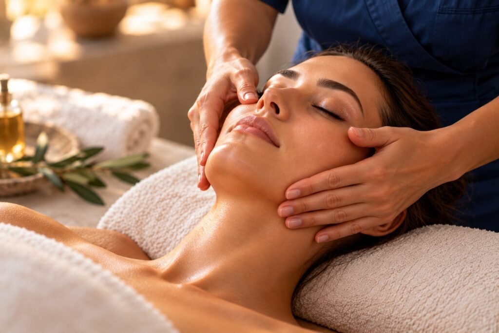 Hellenic Facial Ritual treatment at Acropolis Touch spa in Athens