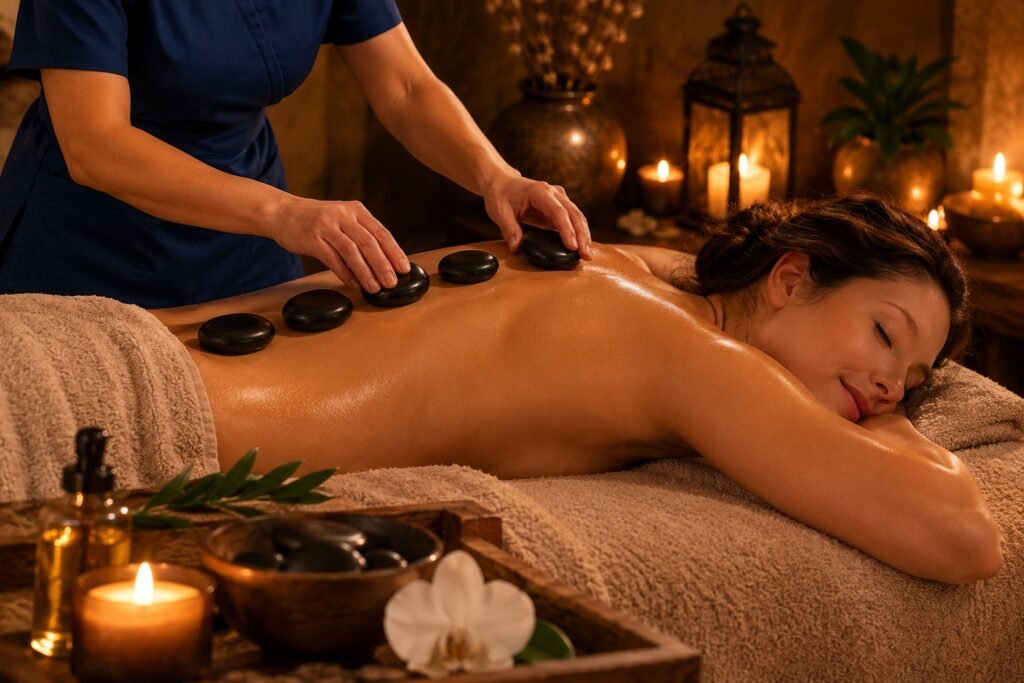 Ifestus Stone Ritual treatment at Acropolis Touch spa in Athens