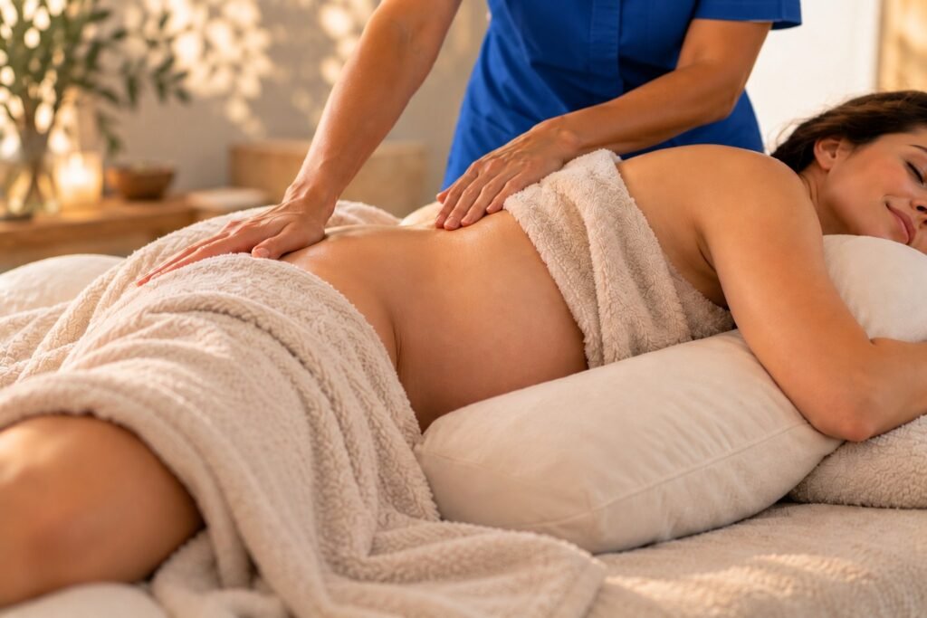 Pregnancy Massage treatment at Acropolis Touch spa in Athens